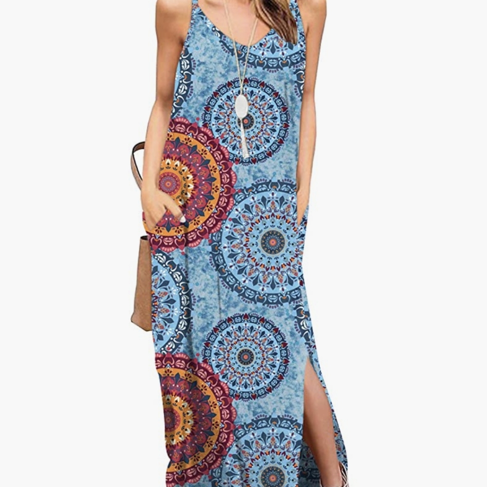 Boho Maxi Dress 🩵